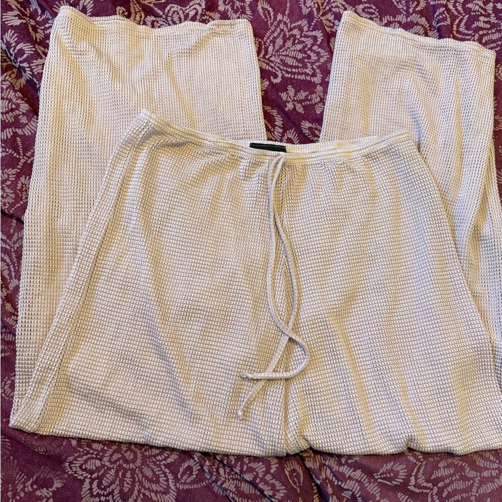 White mesh swimsuit cover up
